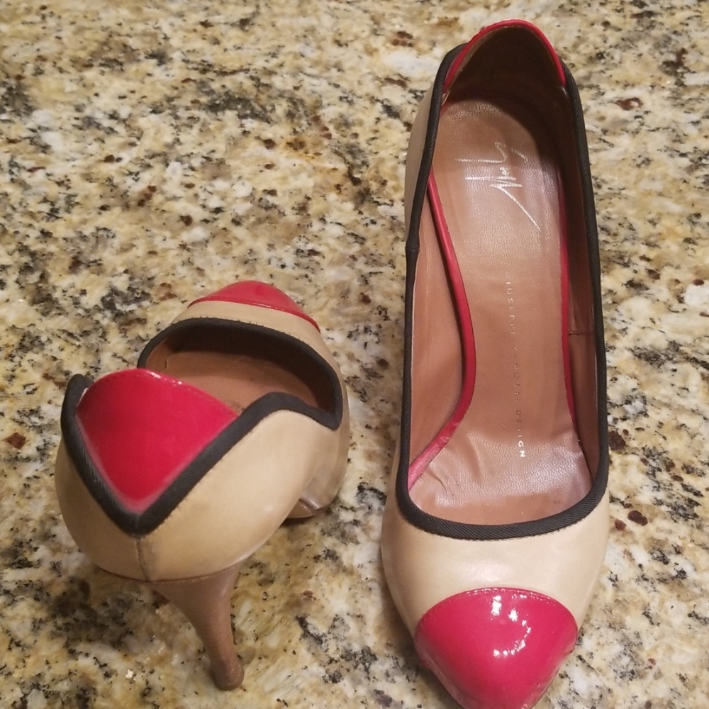 Women's GIUSEPPE ZANOTTI RED TIP HEELS